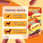 Jungle Calling Grain-Free Duck Sausage Dog Treats, Single Ingredient Duck Jerky, Soft & Chewy Training Treats for Small & Medium Dogs, 10.6 oz
