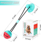Interactive Dog Toys Tug of War, Mentally Stimulating Toys for Dogs, Puppy Teething Toys for Boredom to Keep Them Busy, Dog Puzzle Treat Food Dispensing Ball Toy for Small Medium Dog on Smooth Floor