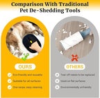 3Pack Upgraded Pet Hair Removal Glove for Dogs & Cats, Reusable Electrostatic Pet Hair Remover Glove for Couch, Furniture, Carpet & Car Seat, Best Grooming Gloves for Pets Hair Removal & Massage