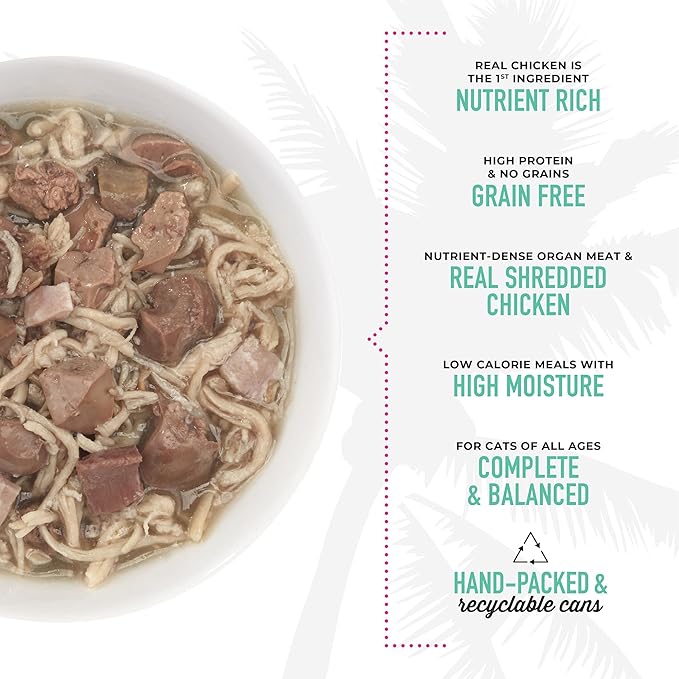 Tiki Cat After Dark, Chicken & Pork, High-Protein and 100% Non-GMO Ingredients, Wet Cat Food for Adult Cats, 5.5 oz. Can (8 Count)