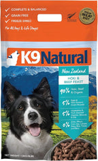 K9 Natural - Grain Free Freeze Dried Dog Food - Hoki & Beef, 4lb