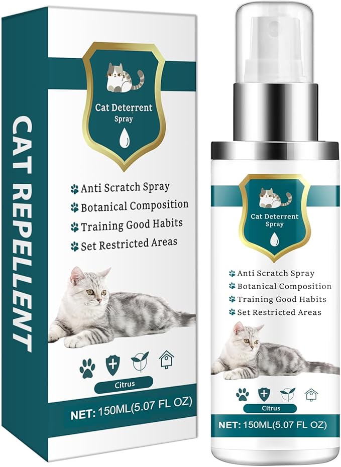 Advanced Cat Deterrent Spray, Natural Formula Cat Repellent Indoor and Outdoor, Strengthened Cat Scratch Deterrent for Furniture, Sofas, Rugs, Curtain Protection, Stop Cats from Urinating(Circus)