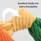 HuggleHounds Knottie Plush Dog Toy - Dog Stuffed Animal, Squeaky Puppy Toys for Small, Medium & Large Breeds, Soft, Durable Plush to Keep Them Busy - Nibblet Anteater, Small