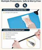 Heated Cat Bed Indoor, Heated Pet Bed with Adjustable Temperature & Timer, Pet Heating Pad for Kittens, Puppies, Dogs, Cats in Winter, UL & FCC Certified