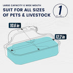 Automatic Dog Water Dispenser, 1 Gallon Auto-Fill Dog Water Bowl Dispenser for Indoor/Outdoor, Large Water Feeder for Pets & Livestock, Fits GHT 3/4" Faucet, BPA Free, Easy to Clean, Gray