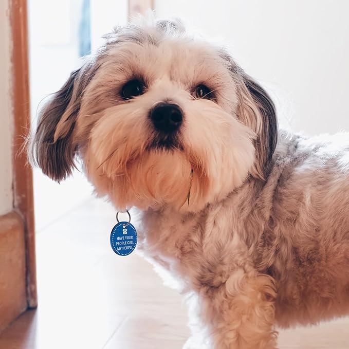 MYLUCKYTAG Stainless Steel Personalized Dog Tag - Online Pet Profile, Pet Location Alert Email - Durable Dog Collar Tag