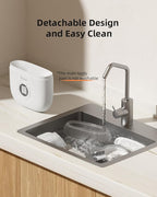 Hanging Rabbit Feeder, Programmable Automatic Pet Feeder with Dry Food Dispenser, Desiccant Bag and Portion Control for Rabbits Cats and Small Animals