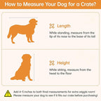 Large Dog Crate Furniture, 47.2'' Dog Kennel Indoor with 3 Storage Drawers and Hidden Feeding Bowl, Sturdy Wooden Dog Crate with 2 Doors and Adjustable Shelf for Small, Medium Dogs