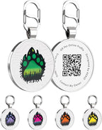 Personalized Dog Tags - Custom Dog Name Tags with QR Code for Instant Pet Location Alerts