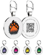 Personalized Dog Tags - Custom Dog Name Tags with QR Code for Instant Pet Location Alerts