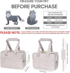 Dog Carriers for Small Dogs, Soft Sided Folding Small Dog Carrier for Dogs Medium Cats Puppies up to 13 Lbs, Washable Breathable Puppy Carrie Carrier for Outdoor Travel (Small Gray)
