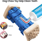 Indestructible Dog Toys for Aggressive Chewers, Tough Dog Chew Toys, Cognitive Dog Toys with Beef Flavor, Enrichment Toys for Dogs for Large Medium Small Dogs