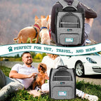 PetAmi Dog Backpack Carrier for Small Large Cat, Pet, Puppy, Ventilated Pet Hiking Backpack Travel Bag, Airline Approved Cat Backpack Carrier, Camping Biking Dog Bag Up to 18lbs Pet, Grey