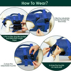 Kuoser Dog Life Jacket High Flotation, Reflective Dogs Life Vest for Swimming Boating, Adjustable Small Medium Large Dog lifejacket, Lightweight Dogs Life Preserver Rescue Handle Spring Summer Pool