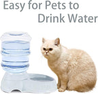Pet Water Dispenser Station for Large Dogs and Cats,1 Gallon/3.8L Gravity Automatic Feeder, Cat Dog Water Fountain, Dog Water Bowl Dispenser,Large Breed Dog Drinking Fountain