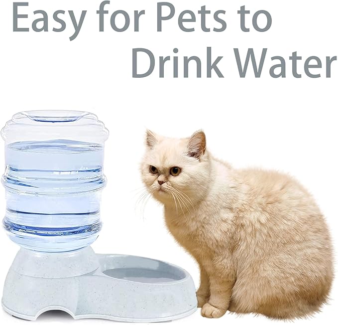 Pet Water Dispenser Station for Large Dogs and Cats,1 Gallon/3.8L Gravity Automatic Feeder, Cat Dog Water Fountain, Dog Water Bowl Dispenser,Large Breed Dog Drinking Fountain