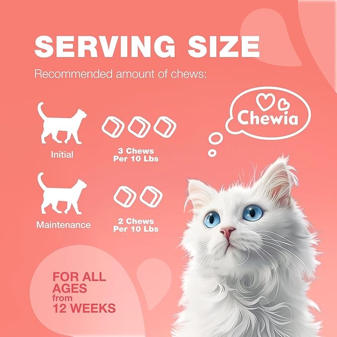 Flea Treatment for Cats - Daily Oral Cat Flea and Tick Chews - Chewable Tick Treatment Supplement for Kittens - Skin & Coat, Digestive Health Supplement - Alternative to Collars, Combs, Shampoos