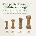Presidio Earthbones (Formerly Terrabones) Dental Chews, Dog Teeth Cleaning Treat, USA Made, Medium, 10 Treats