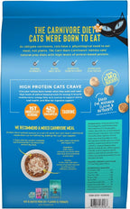 Tiki Cat Born Carnivore High Protein Dry Cat Food, Herring & Salmon Meal, 5.6 lbs. Bag