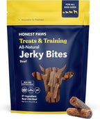 Honest Paws Dog Jerky Treats - All-Natural Jerky Dog Treats for Training Pets - Human Grade Bites - Real USA Beef