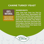 Nature's Logic Grain-Free Canned Dog Food - 95% Animal Proteins - 100% Natural Wet Dog Food Cans - No Common Allergens - All Life Stages - Ideal for Sensitive Dogs - Turkey (13.2 oz, 12 pack)