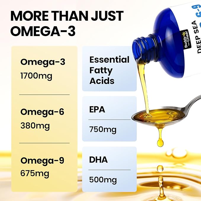 Wild Alaskan Salmon Oil for Dogs & Cats - Deep Sea Liquid Fish Oil Supplement, Maximum Omega 3 Fish Oil with Krill for Skin & Coat 16oz, Fast-Absorbing with Omega 3 6 9 Dog Fish Oil for Joints & Heart