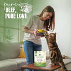 Freeze Dried Beef Liver Treats for Dogs & Cats, High Protein, Single Ingredient, Grain Free Dog Liver Treats, Healthy Training Snacks, Freeze Dried Liver for Dogs, 150g (5.3oz)