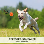 petizer Dog Toy Balls, 3-Pack Squeaky, Floating, Spiky, Interactive Fetch, Chew for Small Medium and Large Dogs, Waterproof, 2.5/3.5in