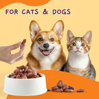 Jungle Calling Cat Treats & Dog Snacks, Freeze Dried Chicken Hearts Halves for Cats & Dogs, Single Ingredient Organ Meat, High Protein Pet Training Treats & Food Topper, 7.76 oz