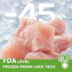 OPET Freeze Dried Cat Treats - Single Ingredient High Protein Pet Food, Healthy Training Snacks, Freeze Dried Duck Food Toppers for Cats and Dogs, Grain Free (4 Pack, Chicken & Duck)