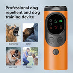 Ultrasonic Dog Repellent Device - Three-Head Bark Stoppers - Portable Dog Training Device - with Light - Dog Repellent - Dog Bite Prevention Device