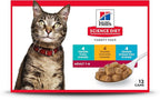 Hill's Science Diet Adult 1-6, Adult 1-6 Premium Nutrition, Wet Cat Food, Variety Pack: Tuna; Chicken; Ocean Fish Stew, 5.5 oz Can Variety Pack, Case of 12