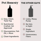 Dog Joint Supplement with Salmon Oil for Dogs - Ease Stiffness, Reduce Discomfort & Support Joint Mobility Liquid Supplement, Dog Food Topper Bone Broth with Glucosamine for Dogs (12 oz)