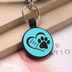 MYLUCKYTAG QR Code Silicone Dog ID Tag - Online Pet Profile, Location Alert Email, Quiet, Durable - Engraved Pet Tag for Dogs and Cats