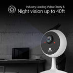 EZVIZ Indoor Security Camera 1080P WiFi Baby Monitor, Smart Motion Detection, Two-Way audio, 40ft Night Vision, Works with Alexa & Google Assistant(C1C)