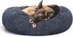 MIXJOY Orthopedic Dog Bed Comfortable Donut Cuddler Round Dog Bed Ultra Soft Washable Dog and Cat Cushion Bed (20''/23''/30''/36'') (36''x36'', Grey-Blue)