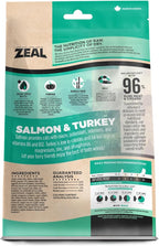 ZEAL Canada Air-Dried Salmon & Turkey Recipe for Cats - Superfood Omega-3 Rich, Dual-Protein, Grain Free, No Fillers, Complete Nutrition (Salmon & Turkey, 14.1 oz)