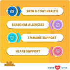 Omega 3 Fish Oil for Dogs - 120 Chewable Tablets - with Omega 3, 6, and 9, Vitamin E for Dog Shedding, Itchy, Dry Skin, Joint & Heart Support