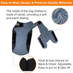 Warm Dog Winter Coat, Gimilife Dog Cold Weather Coats Waterproof Apparel Clothes Pet Jacket Padded Vest Outfit for Small Medium Large Dogs (Gray, XS (4-7 LB | 10.23" Neck Girth))