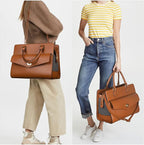 Stylish Pet Carrier Purse Leather Bag for Small Dogs Cats Puppy,Airline Approved Soft-Sided Carriers