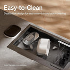 PETLIBRO Cat Water Fountain, Cordless Pet Water Fountain Battery Operated, 2.5L/84oz Dockstream Water Fountains for Cats Indoor, Cat Fountain with Stainless Steel Tray, Easy to Clean BPA-Free