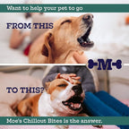 Moe’s Calming Chews for Dogs 90ct – Natural Anxiety Relief with Hemp, Chamomile, and Tryptophan – Calming Dog Treats for Separation, Fireworks, Travel and Storms (Peanut Butter)