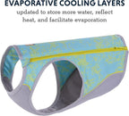Ruffwear, Swamp Cooler Zip Dog Vest, Evaporative Cooling for Hot Weather, Blue Mist, X-Small