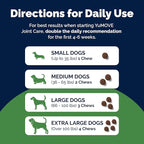 Yumove Hip & Joint Supplement for Dogs with Glucosamine, Hyaluronic Acid, Green Lipped Mussel & Omega 3 Joint Supplement - Regular or Advanced Strength (180ct, Advanced Vet Strength Soft Chews)