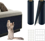 2Pack Total 78.7"x15.8" Cat Scratch Mat for Cat Couch Furniture and Wall Protector | Trimmable Self-Adhesive Carpet Climb Cat Scratcher for Covering Cat Tower and Replacement Pads (Blue)