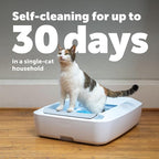 PetSafe ScoopFree Crystal Plus Automatic Self-Cleaning Cat Litter Box System – Not Enclosed – Advanced Odor Control – Includes 1 Disposable Crystal Litter Tray – White (PAL00-18016)