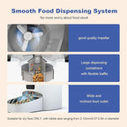 Automatic Cat Feeder, 6L Cat Food Dispenser with 10s Voice Recorder, Pet Feeder up to 8 Meals per Day, Timed Feeder with Dry Food Sealed Ring (Jade White, 6L)