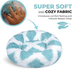 Whiskers & Friends Cat Bed, Cat Beds for Indoor Cats Washable, Orthopedic Soft Fluffy Round Calming Pet Bed for Small to Large Kitty Kittens & Dogs, Small Dog Beds & Furniture