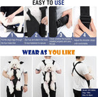 Pawaboo Pet Carrier Backpack, Adjustable Pet Front Cat Dog Carrier Backpack Travel Bag, Legs Out, Easy-Fit for Traveling Hiking Camping for Small Medium Dogs Cats Puppies, Small, Pink Camouflage