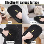 2PCS Pet Hair Removal Glove, 2025 Pet Hair Remover Electrostatic Gloves Washable Reusable Grooming Tool for Cats & Dogs Furniture Bed Sheets Couch Clothes Carpet Car Seat